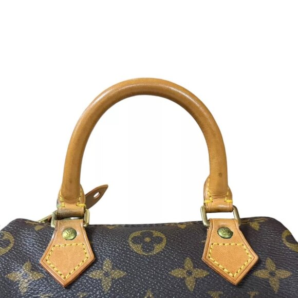LOUIS VUITTON Shoulder Bag M4154 Monogram canvas 2way Monogram Mini Speedy used - Picture 11 of 11